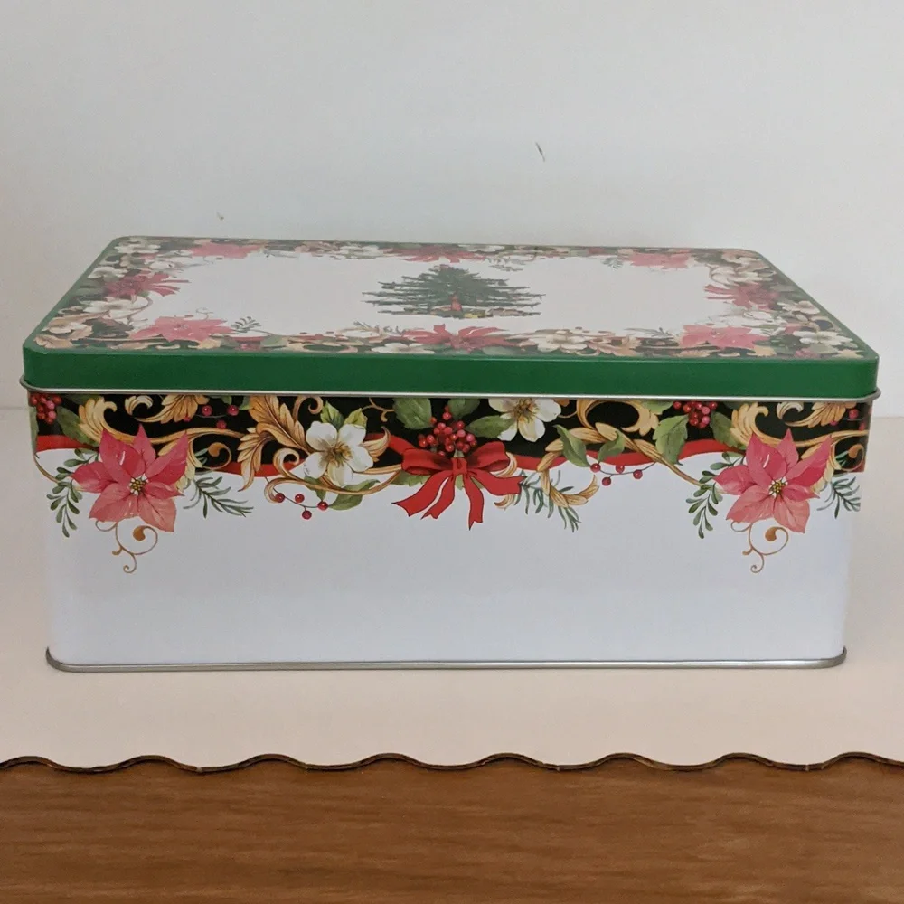 Spode Mugs Christmas Tree Collectible Tin No Coasters New Macy's